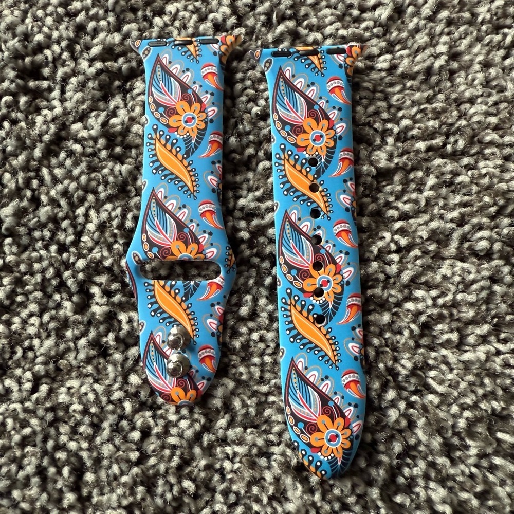 NEW paisley print watch band for apple watch